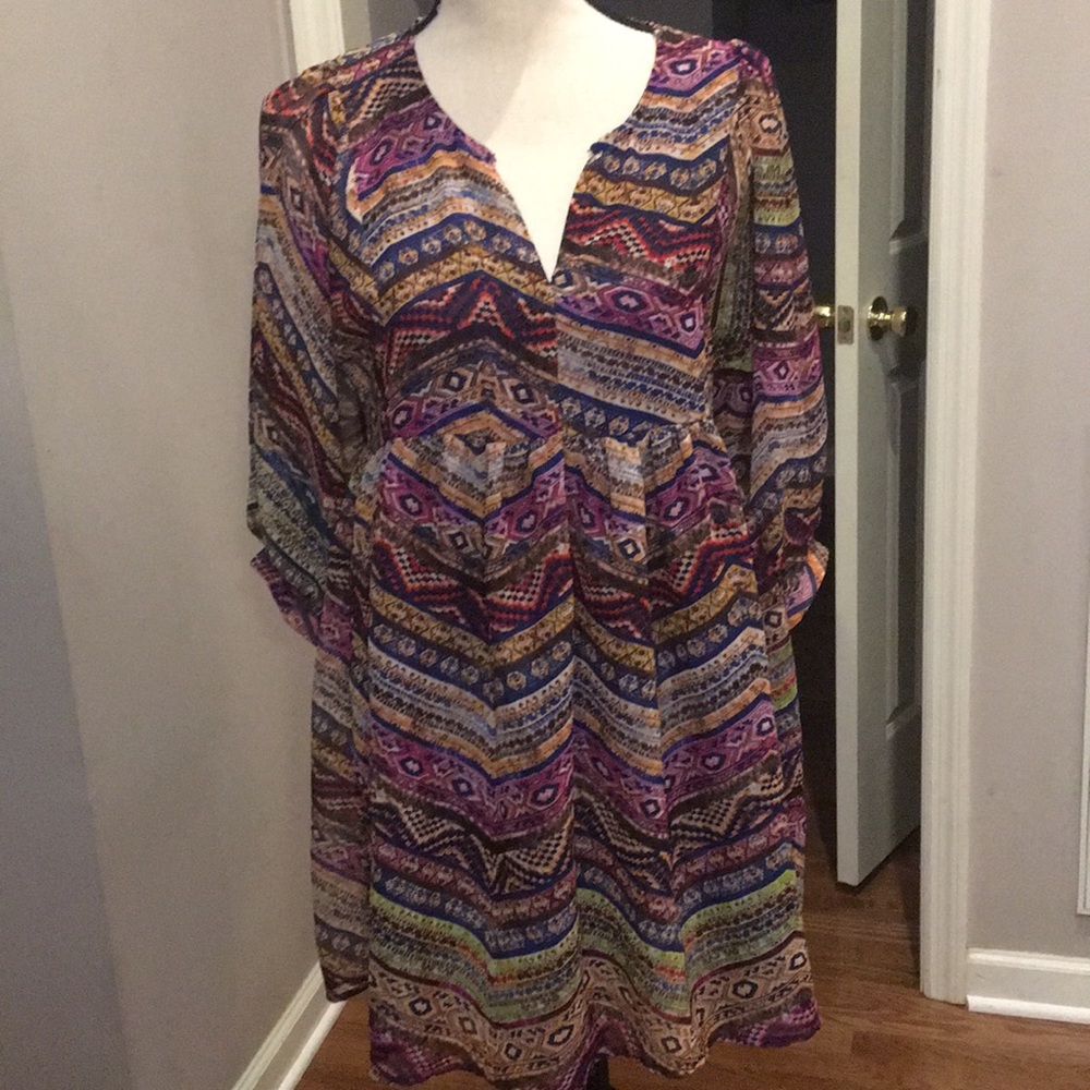 Umgee mini dress.  Size S.  Multi color